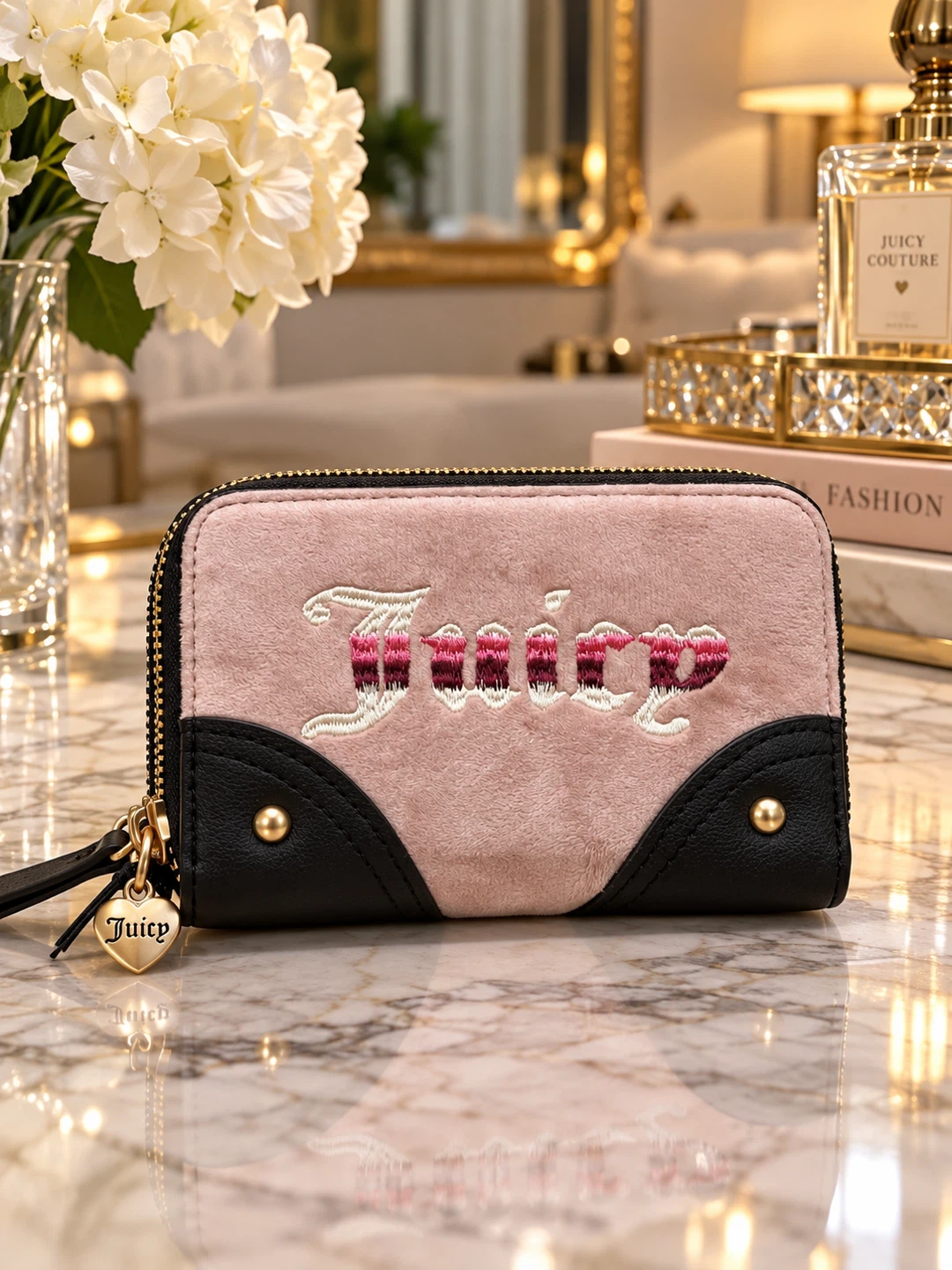 Juicy Couture Retro Vibe Double Zip Wallet – NWT