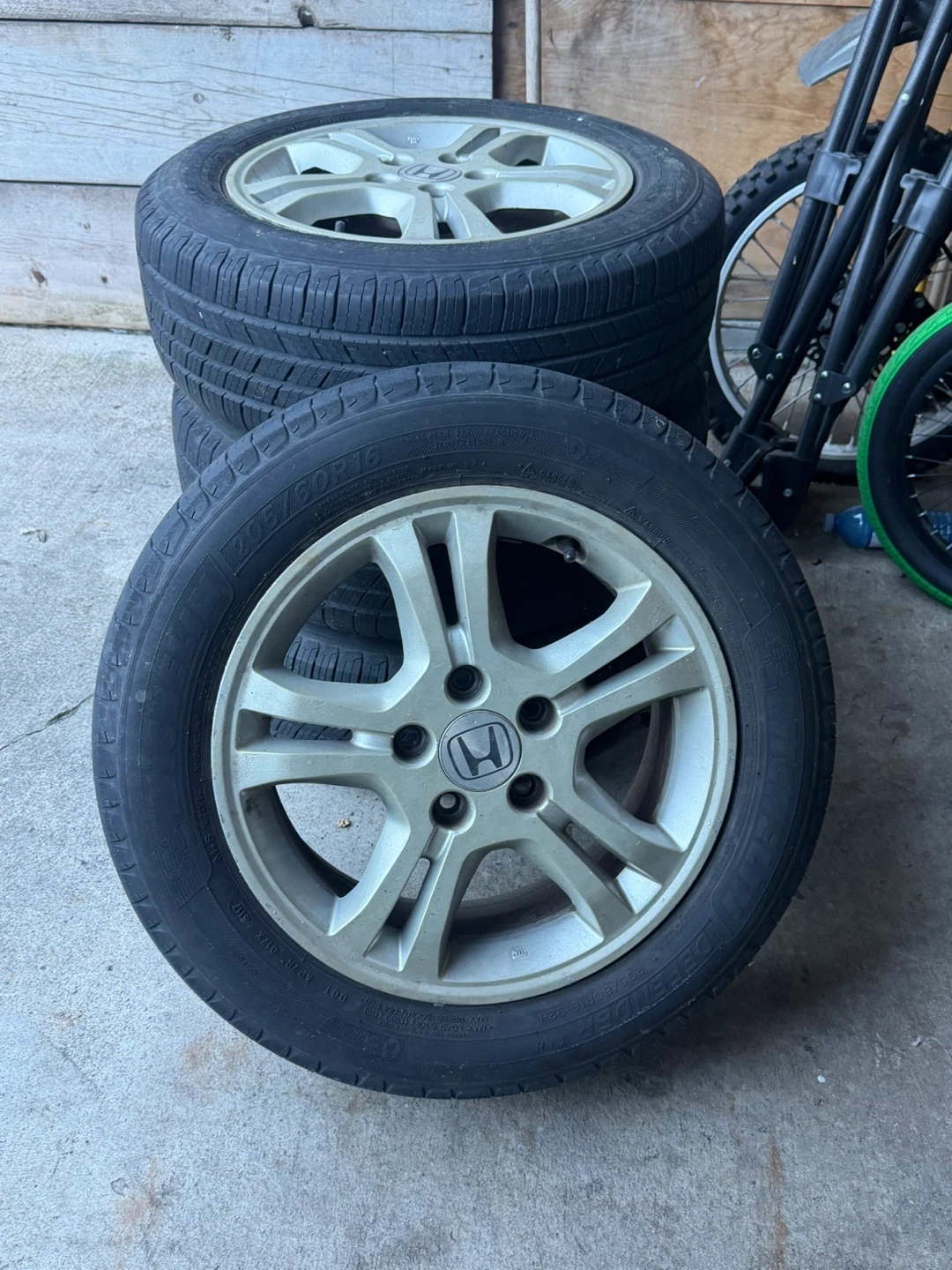 Set of 4 Michelin Tires with Honda Rims