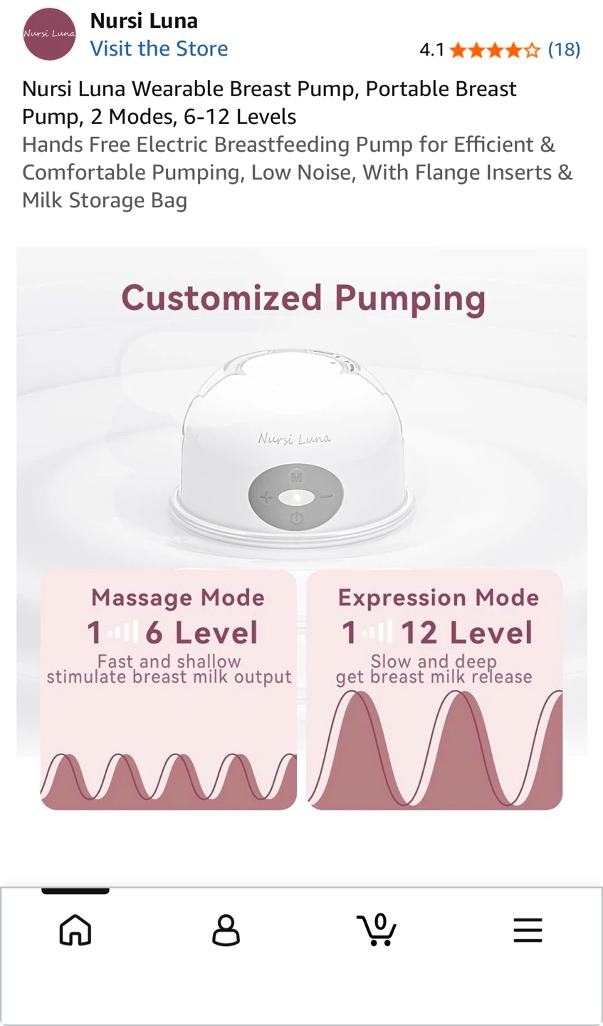 Nursi Luna Portable Wearable Breast Pump - photo 2