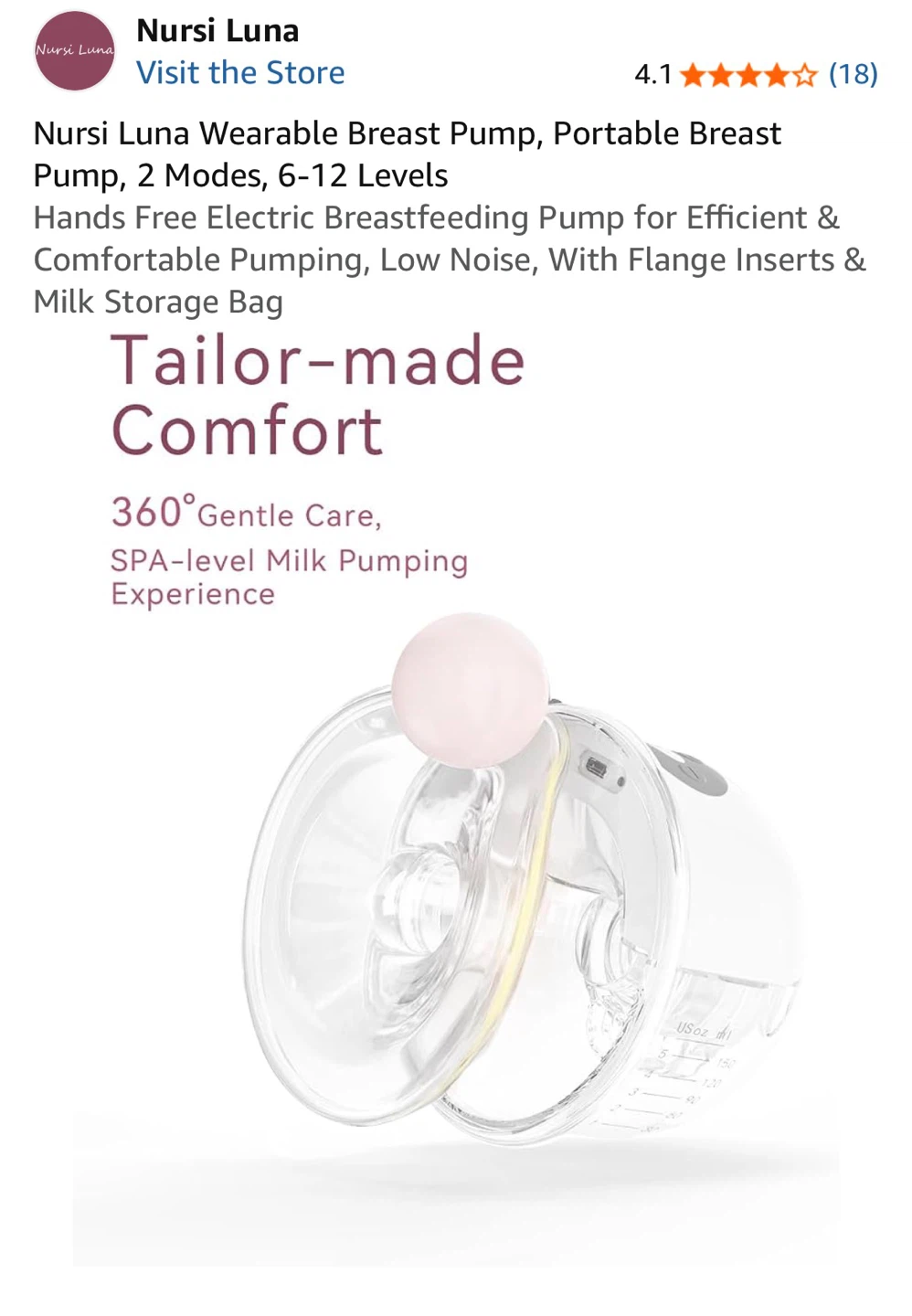 Nursi Luna Portable Wearable Breast Pump - photo 5