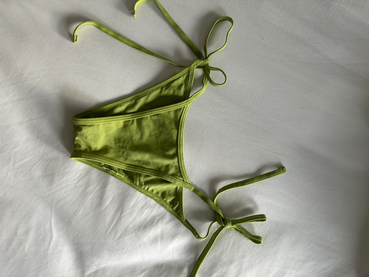 Lime Green Ruffled Bikini Set - photo 3