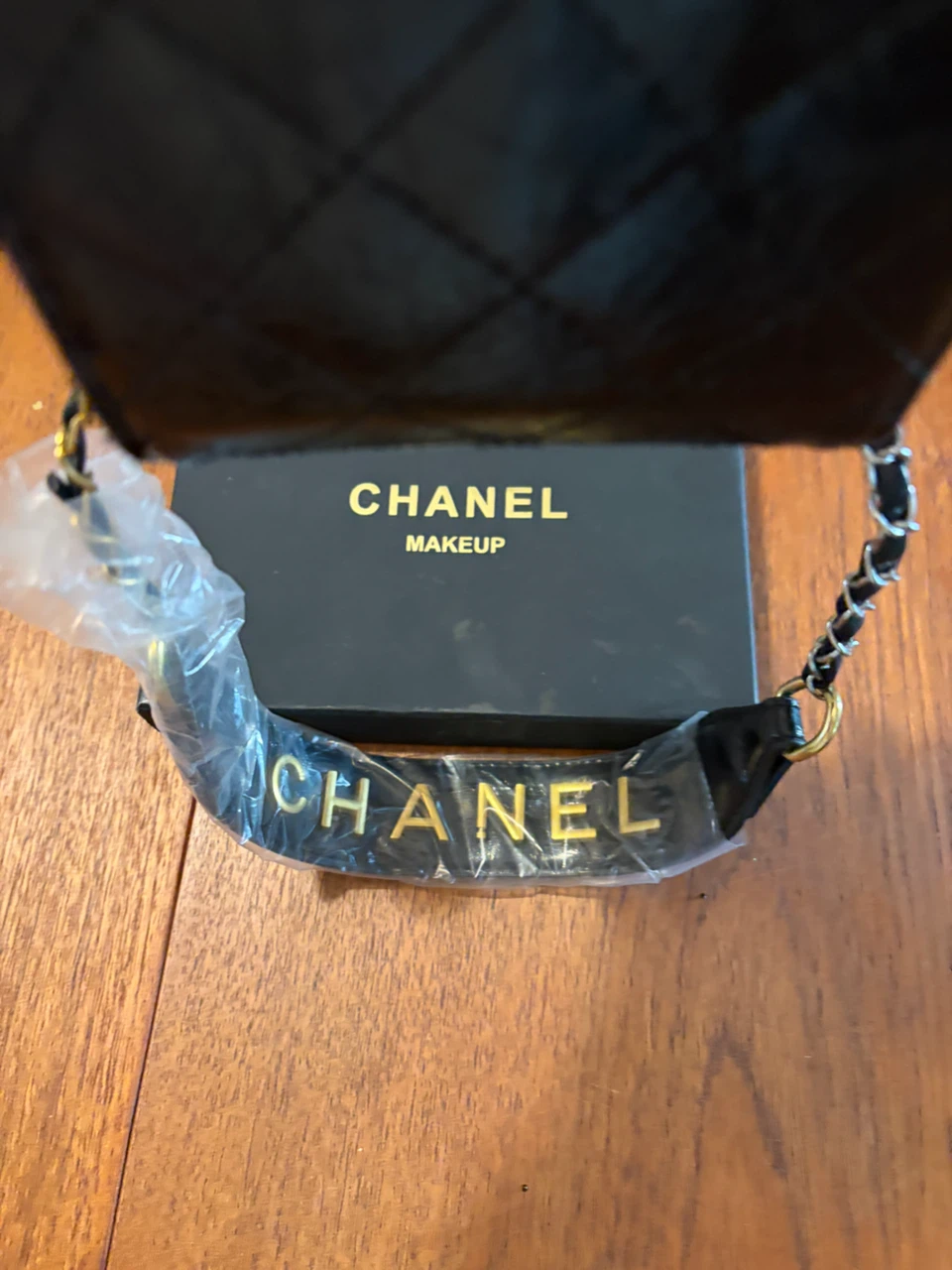 Chanel Makeup Quilted Pouch with Strap - photo 2