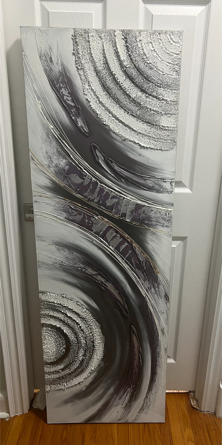 Large Textured Abstract Wall Art