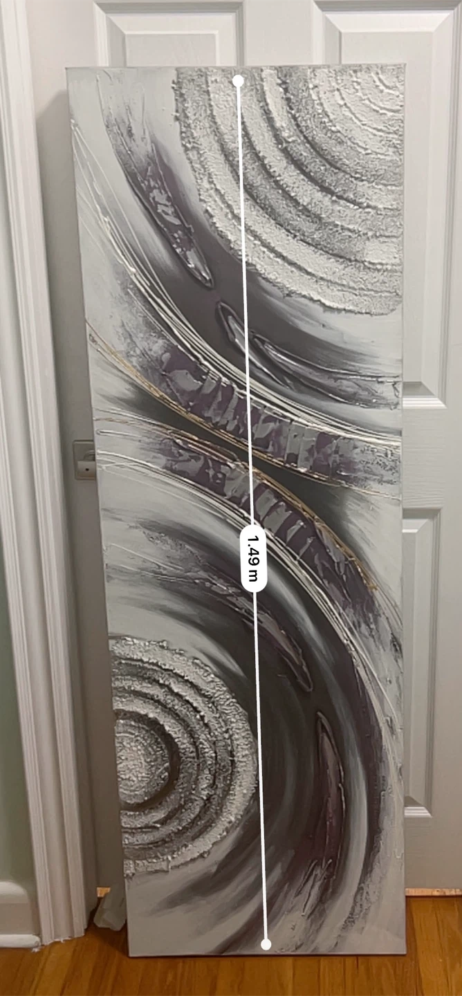Large Textured Abstract Wall Art - photo 2