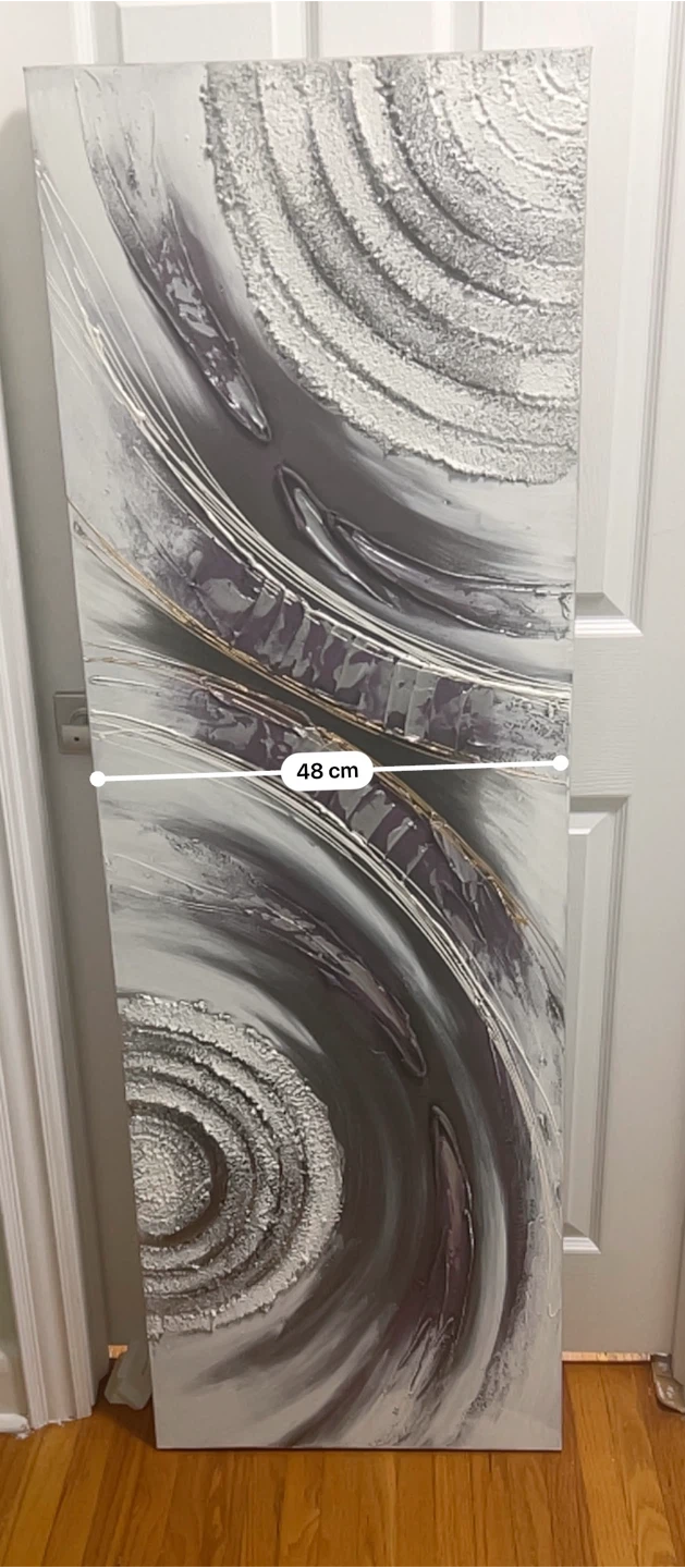 Large Textured Abstract Wall Art - photo 3