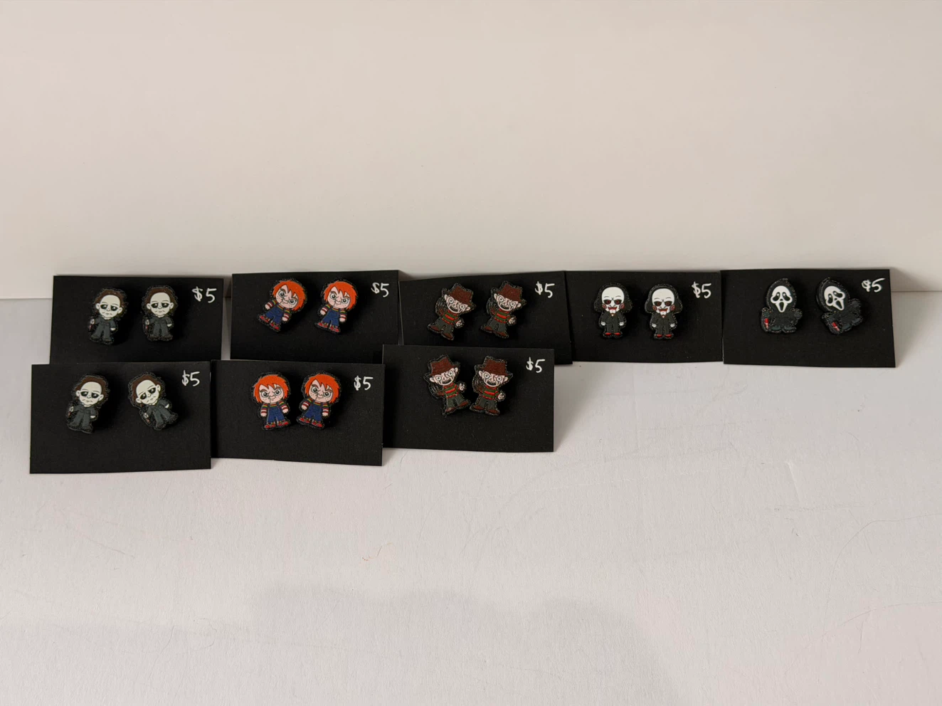 Horror Movie Character Stud Earrings