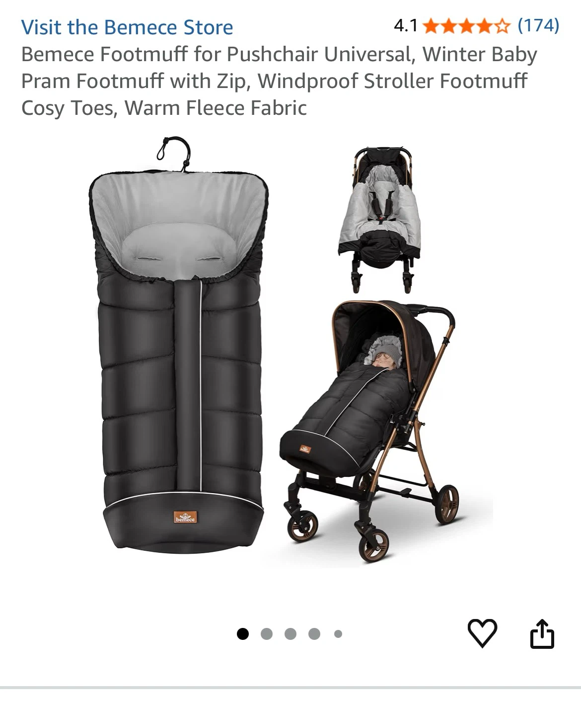 (New)Bemece Universal Stroller Footmuff - photo 3