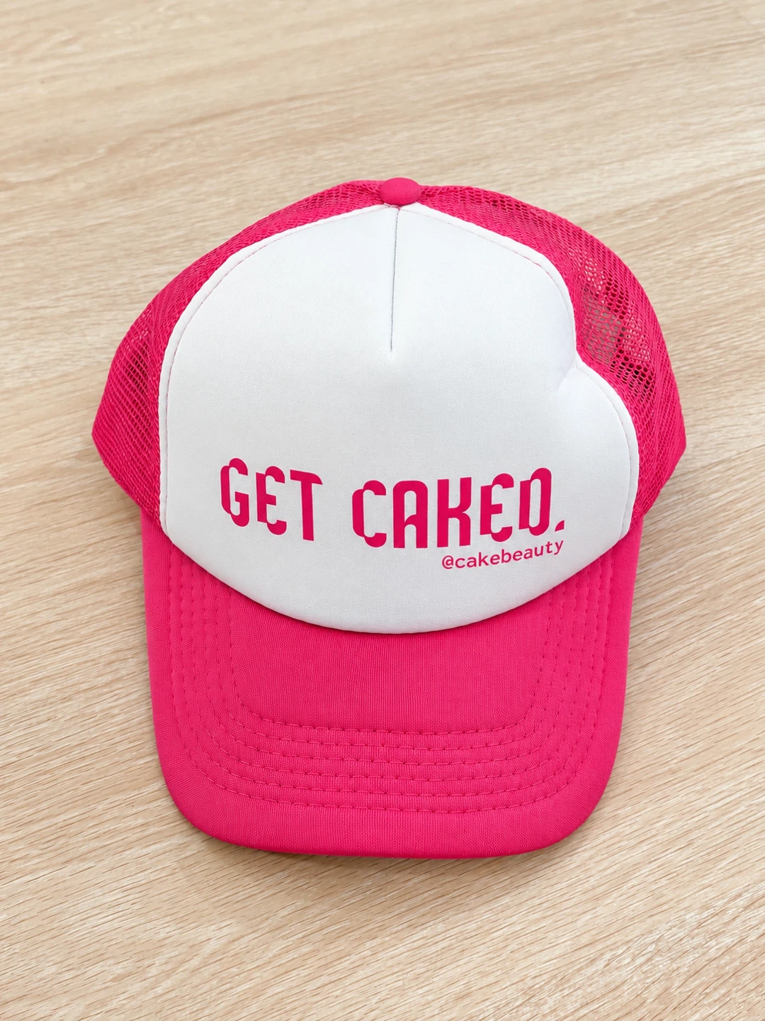NEW Cake Beauty Pink Trucker Hat