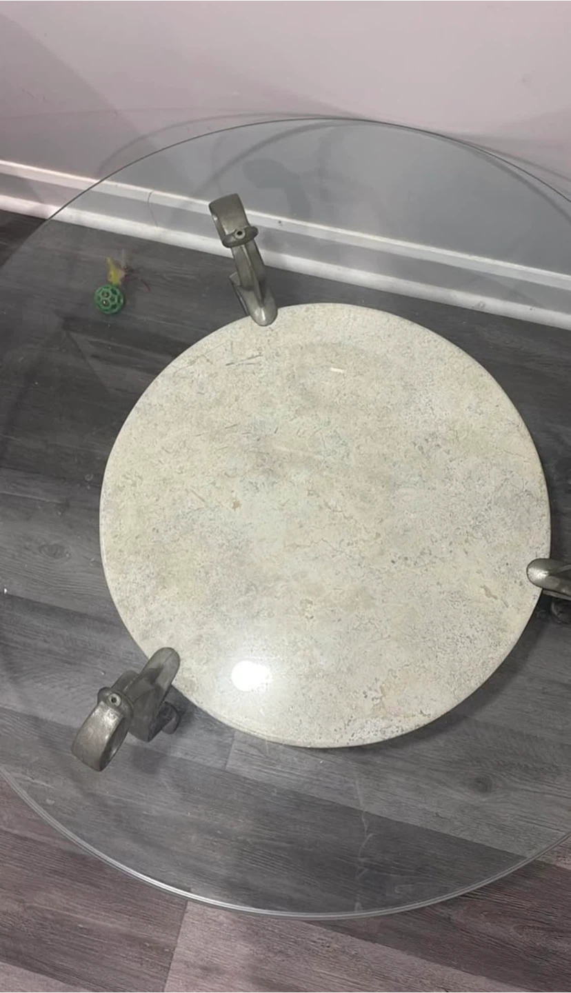 Round Glass Coffee Table - photo 5