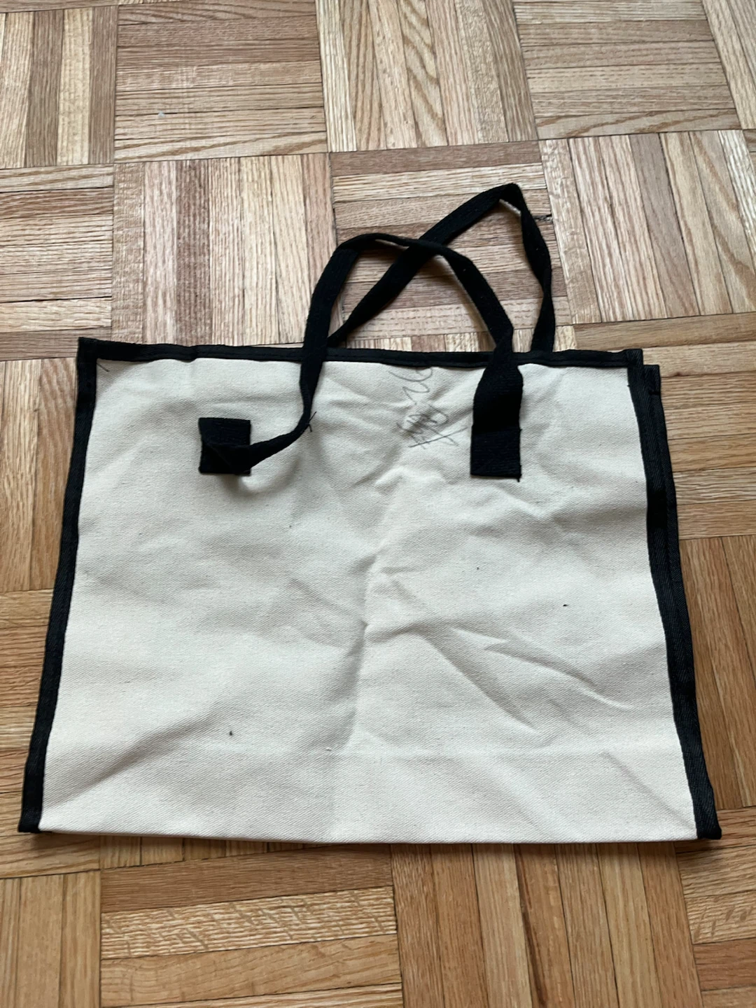 Hello Kitty Cream Canvas Tote Bag **flawed** - photo 3
