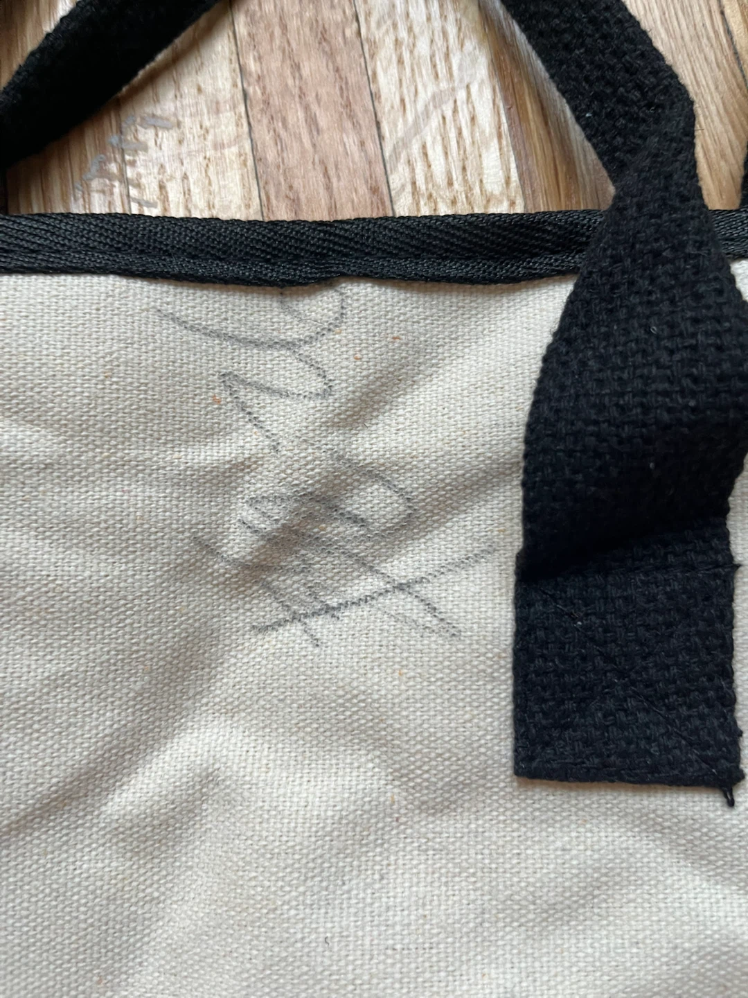 Hello Kitty Cream Canvas Tote Bag **flawed** - photo 4
