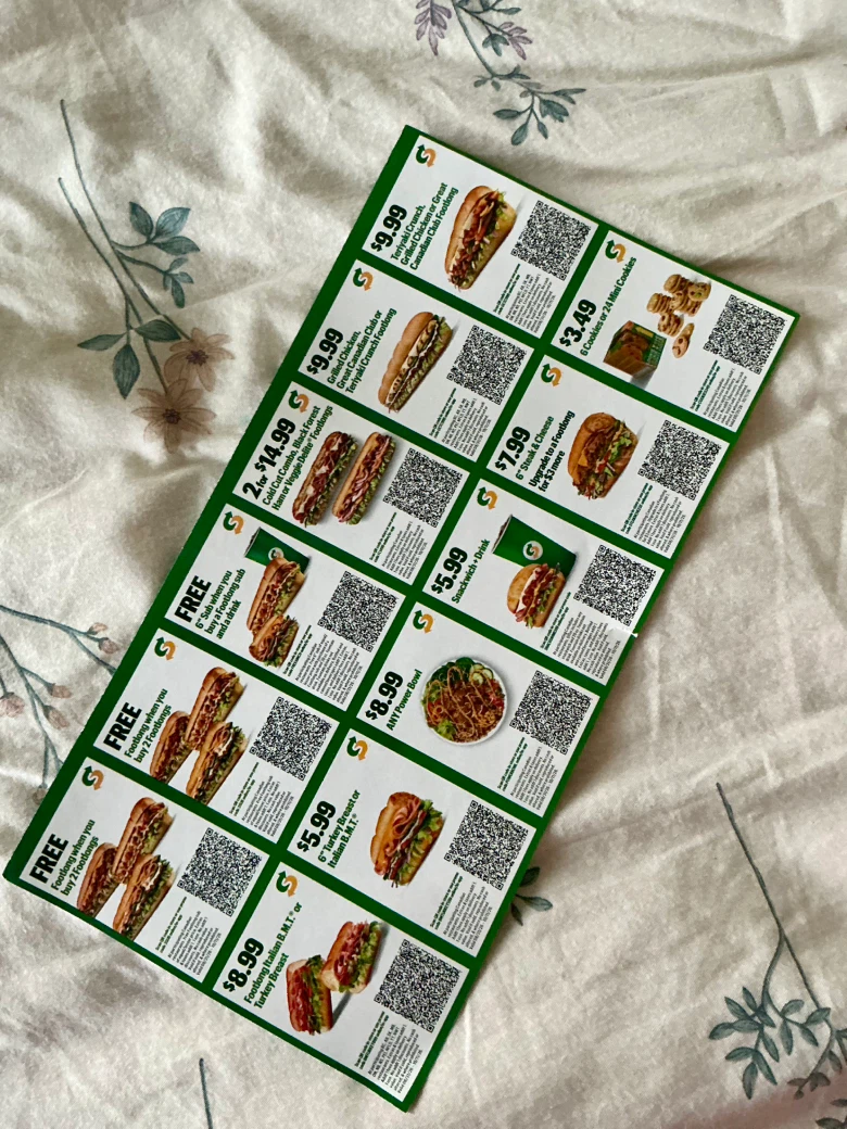 Subway Restaurant Savings Coupons