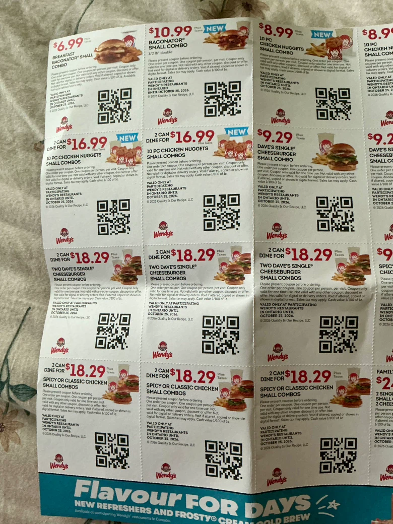 Wendy's Restaurant Savings Coupons - photo 3