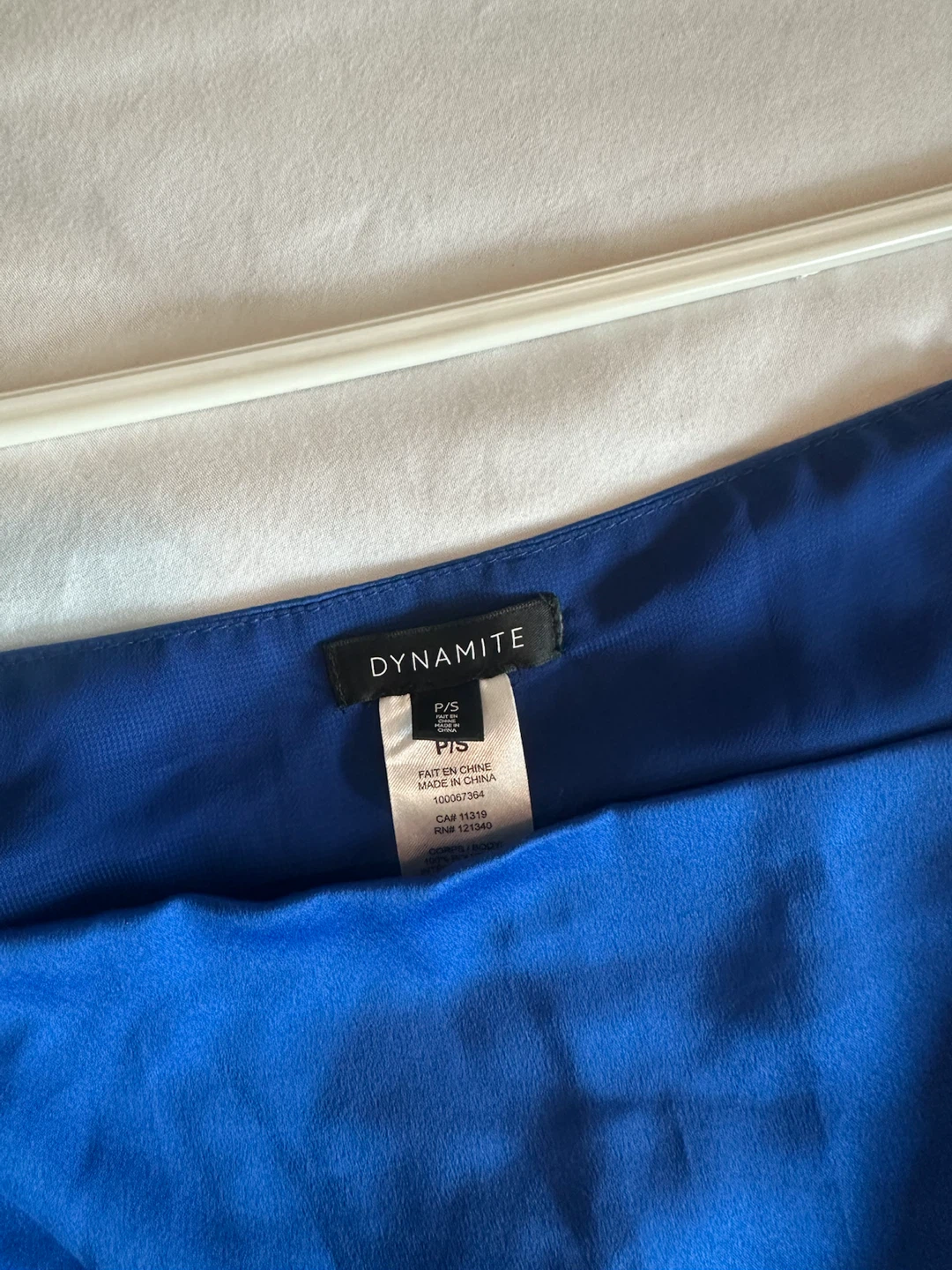 Dynamite Royal Blue Ruched Crop Top - photo 4