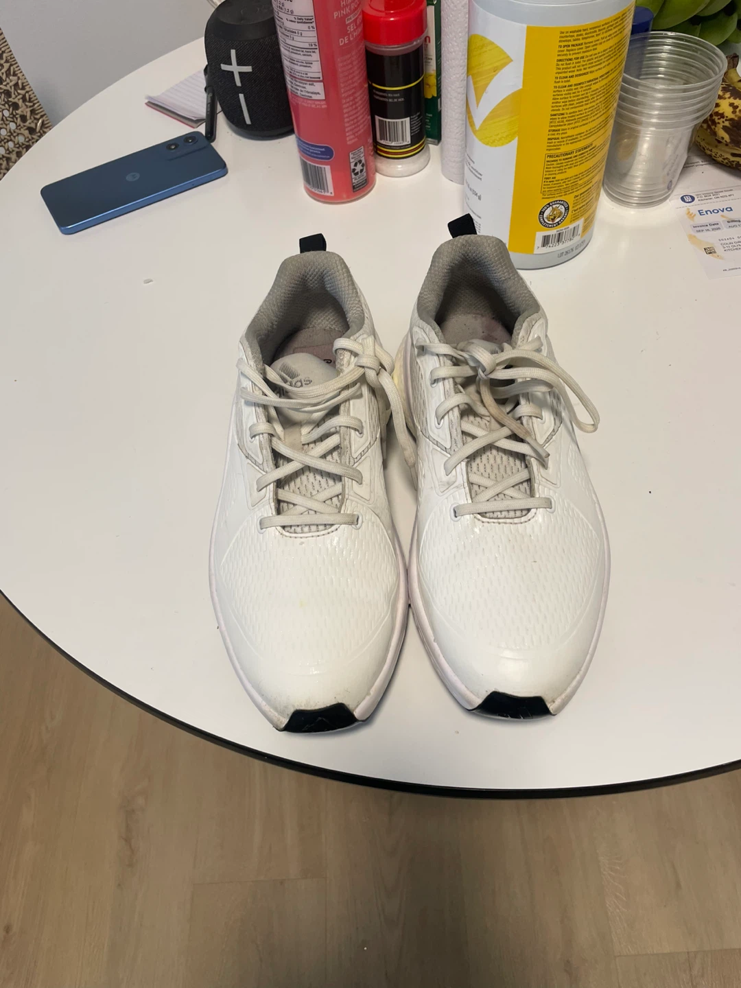 Adidas white golf shoes