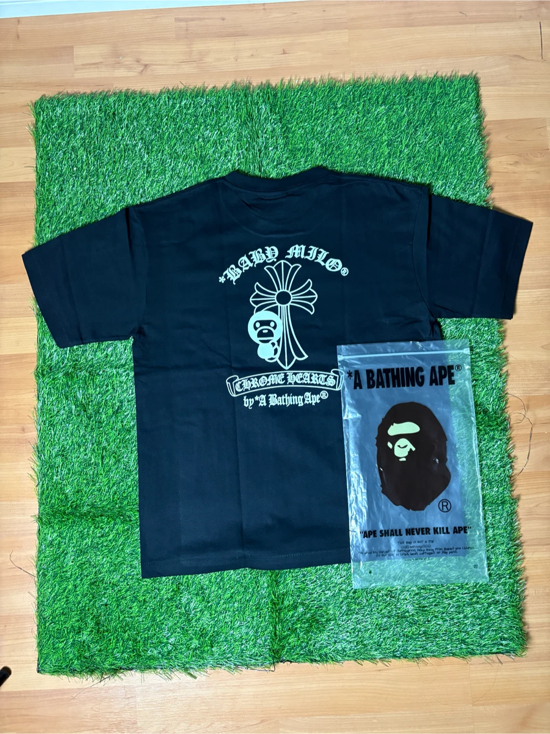 Chrome Hearts x A Bathing Ape T-Shirt Black - photo 5