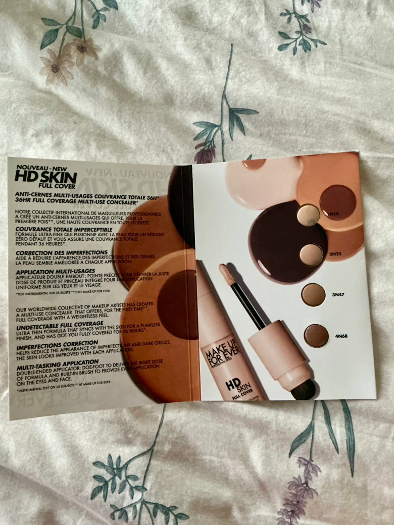 Make Up For Ever HD Skin Concealer Sample Card - photo 3