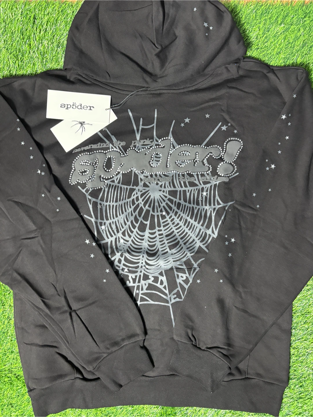 New SP5DER Black Hoodie - photo 2