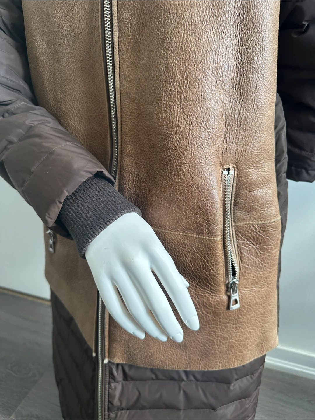 RUDSAK Leather & Down Winter Coat – Size S - photo 4