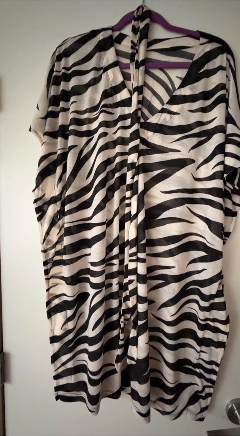 Zebra print tunic top