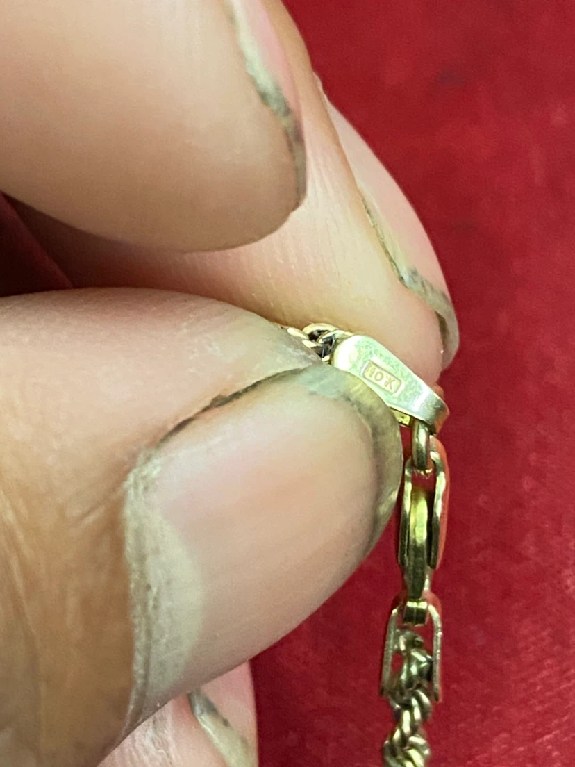 18k Gold Jade Buddha Pendant and 10k necklace - photo 5