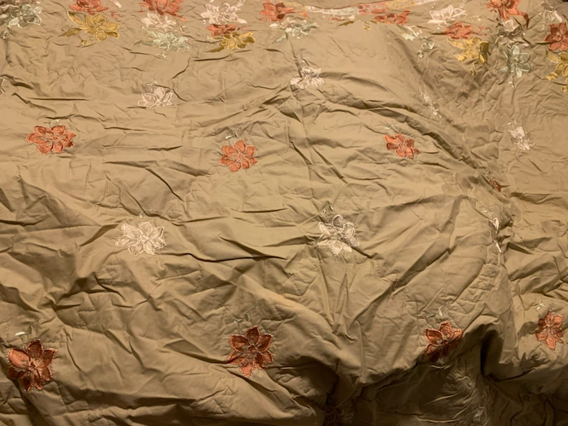 Embroidered Floral Quilt Set - photo 3