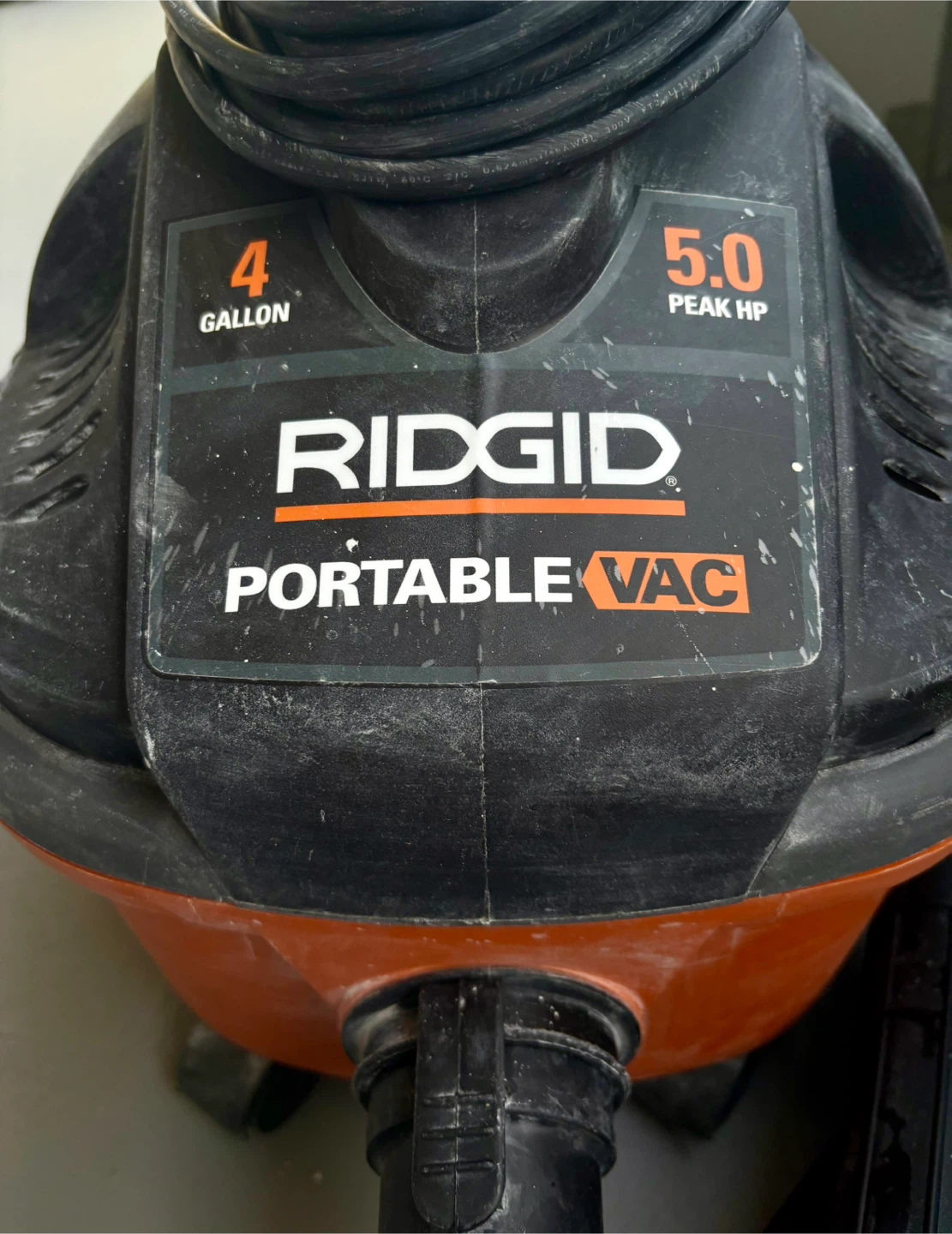 Rigid 4 gallon Shop Vac wet/dry - photo 2