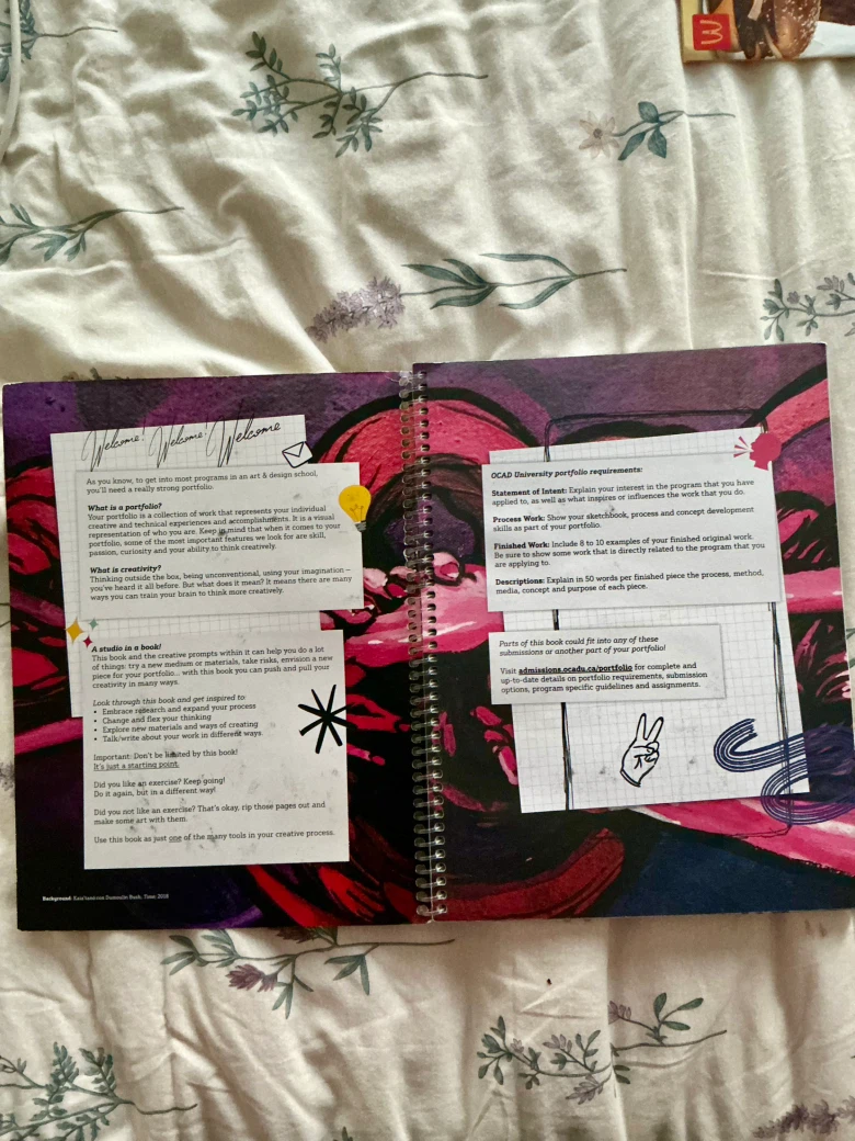OCAD University Art Portfolio Practice Book - photo 3