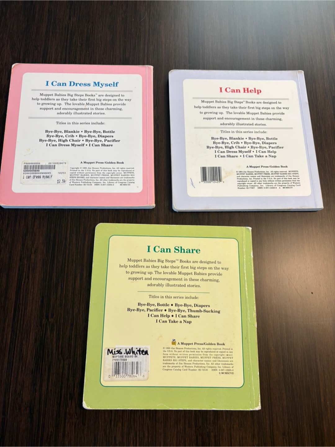 3 Muppet Babies Big Steps Board Books - photo 2