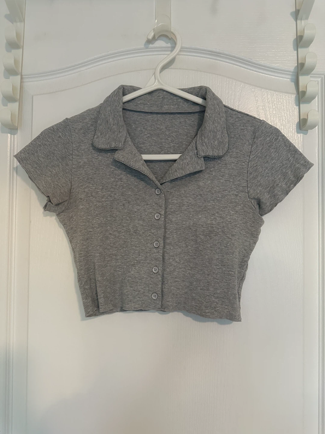 button-up crop top - photo 2