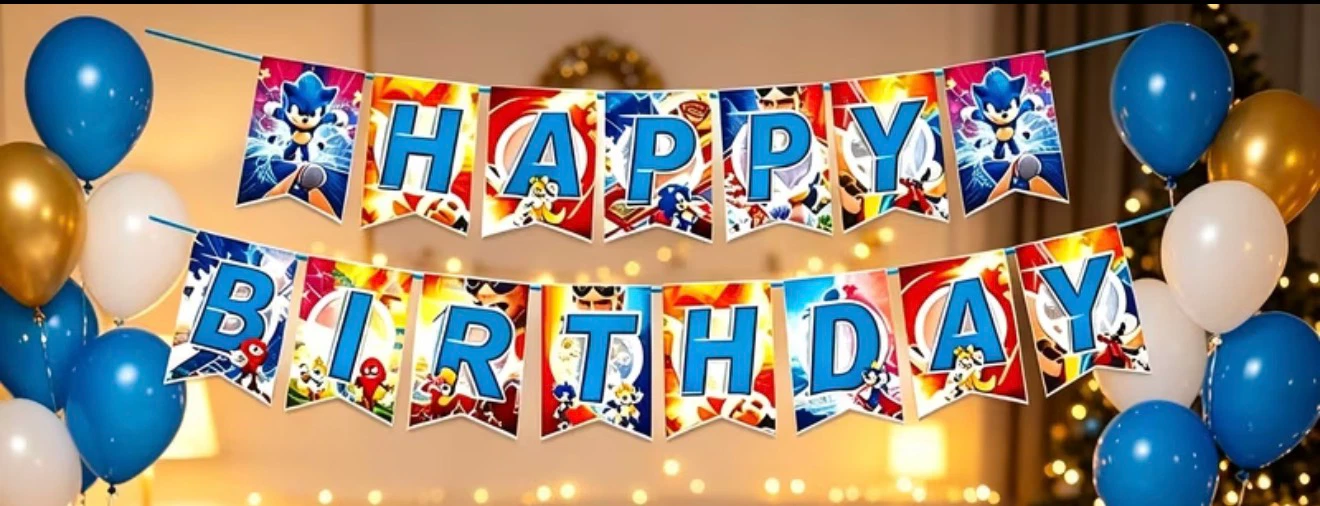 Sonic the Hedgehog Birthday Party Decoration Set - photo 2