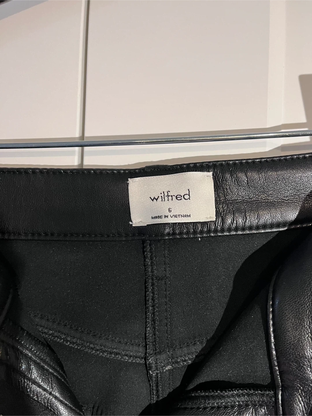 Wilfred Faux Leather Pants - Size 6 - photo 2