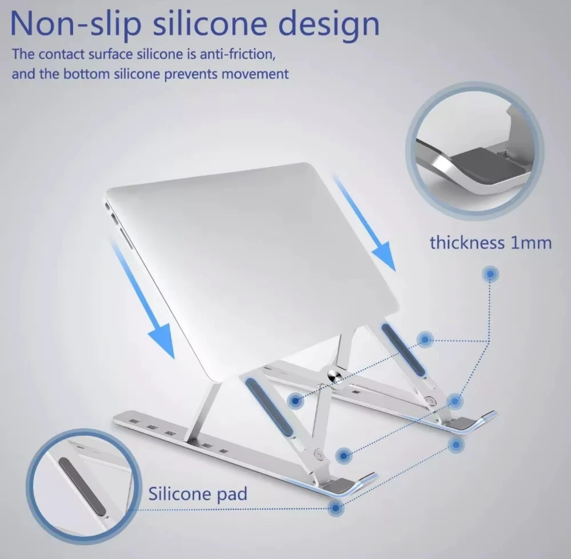 Adjustable Foldable Laptop Stand – Brand New – $15 - photo 2