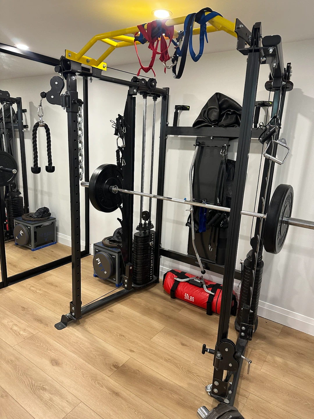 Multi-Functional Home Gym Squat Rack and Cable System