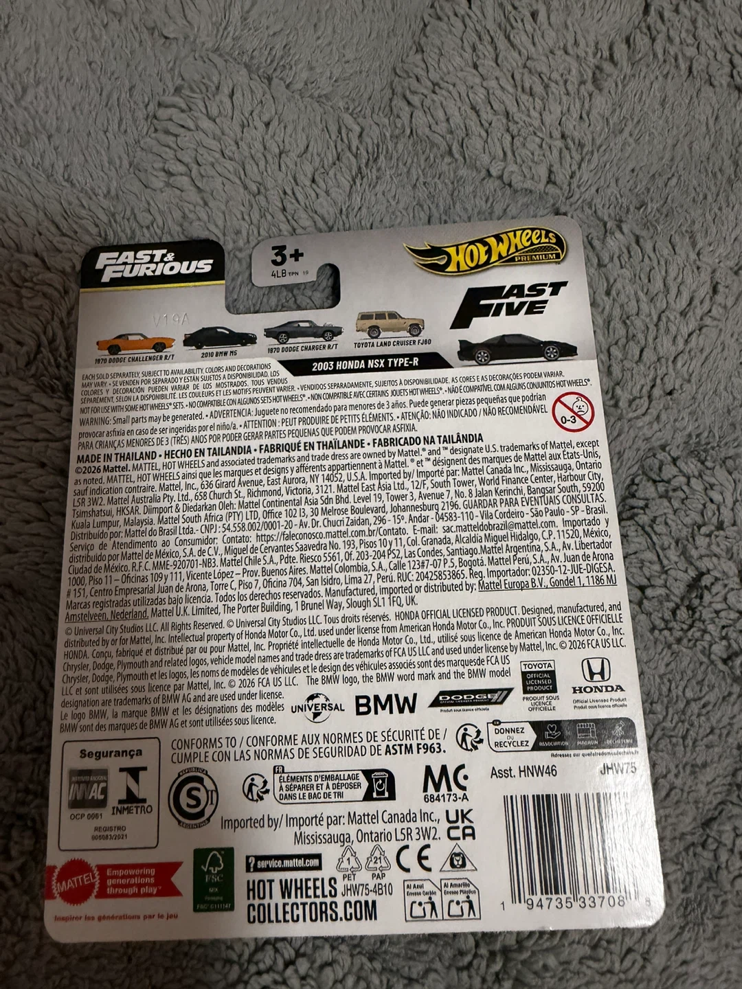 Hot Wheels Fast & Furious 2003 Honda NSX TYPE-R - photo 2