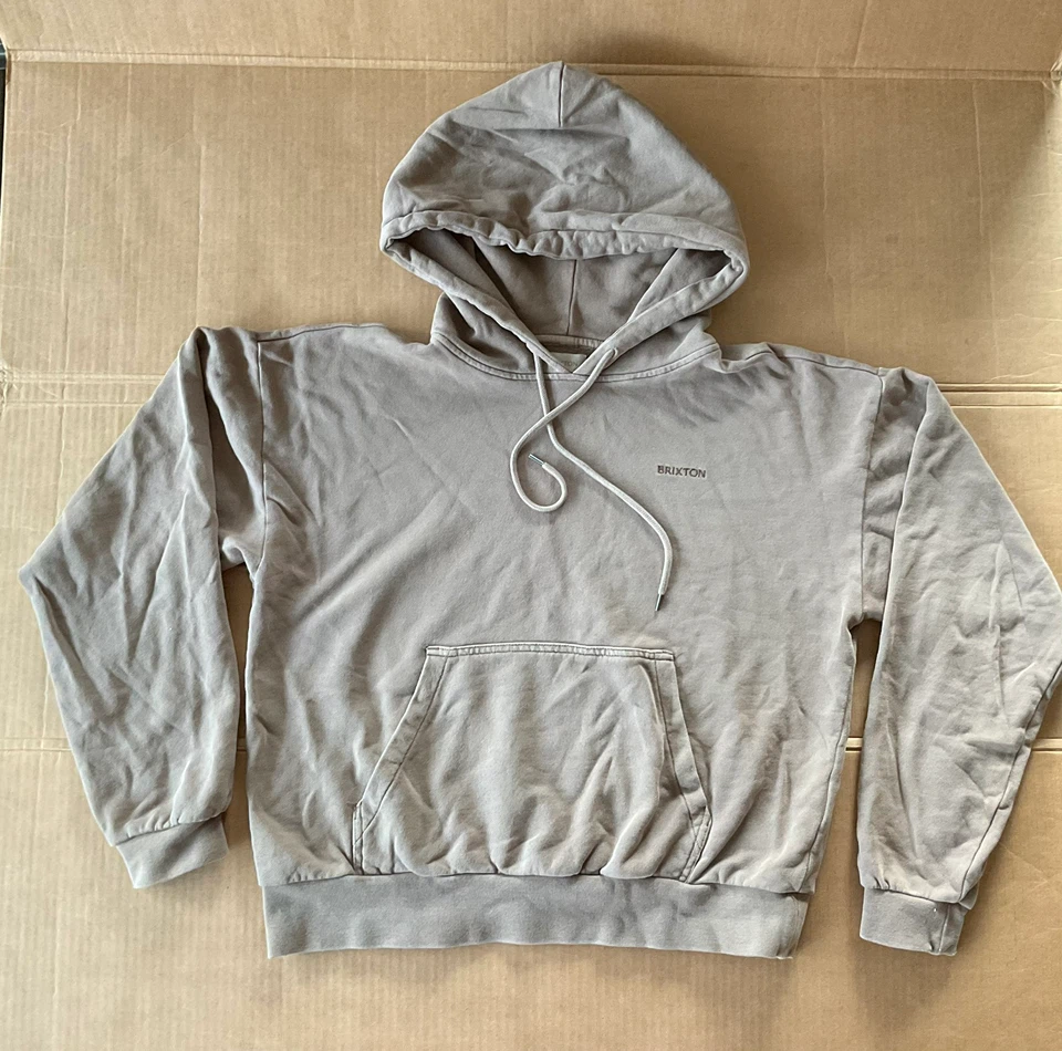 Brixton Heavyweight Embroidered Caramel Tan Hoodie -Size M