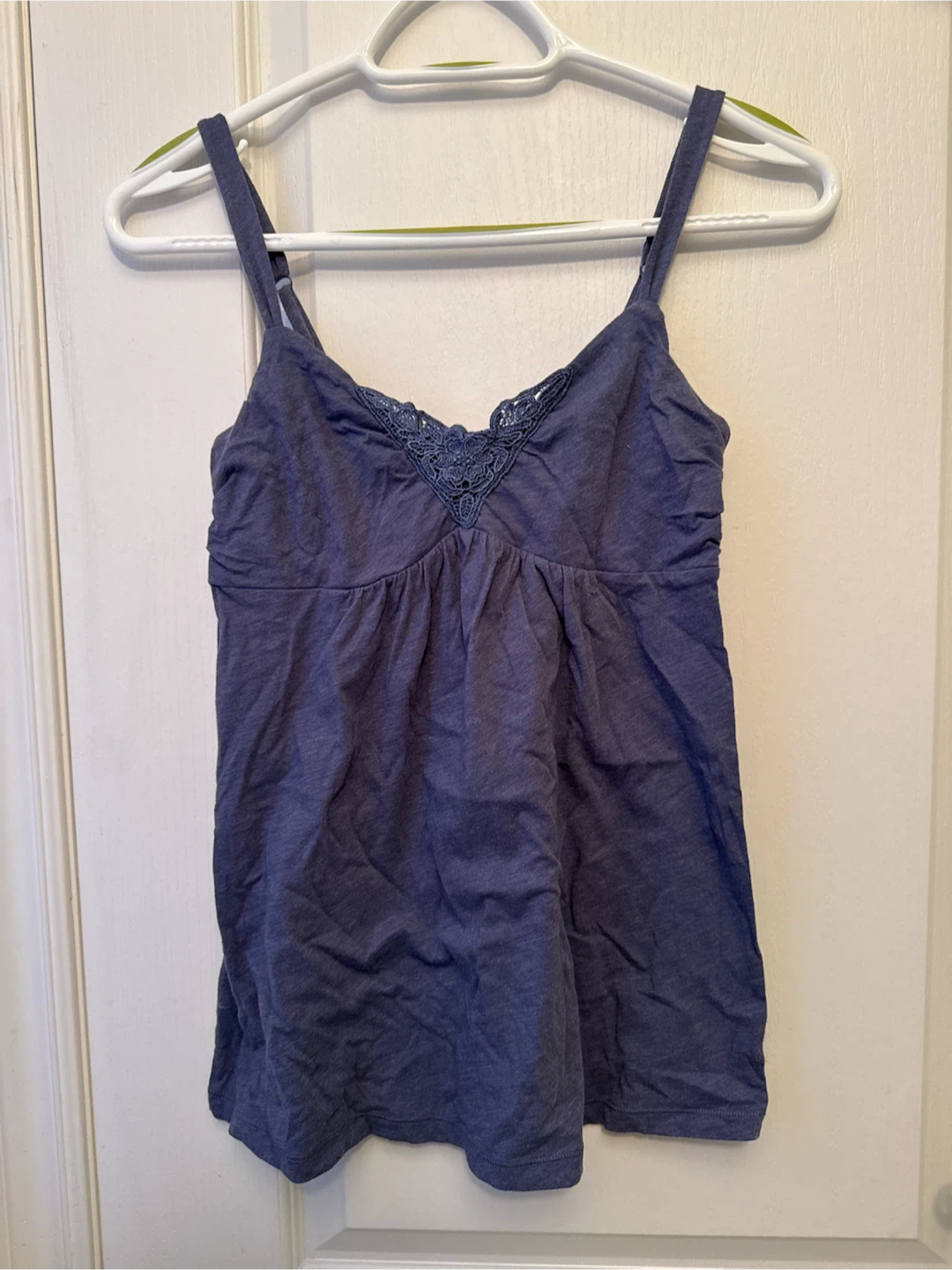 American Eagle blue babydoll top - S