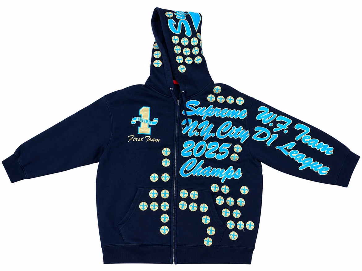 Supreme N.Y. City 2025 Champs Zip-Up Hoodie - photo 3