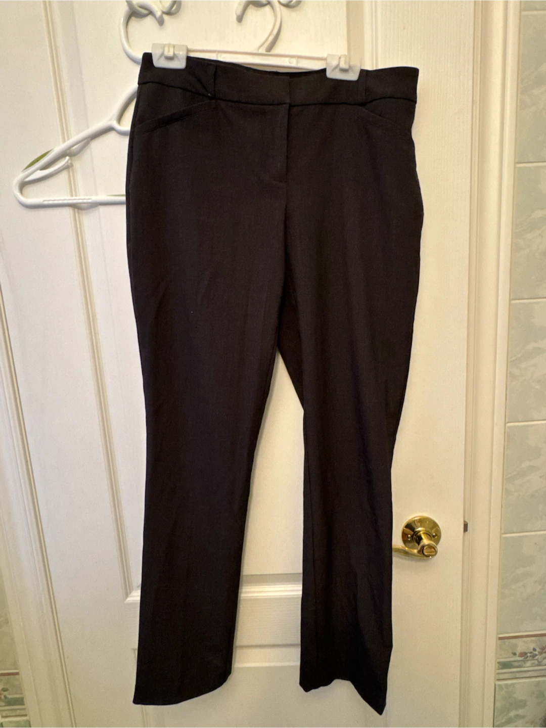 Dark gray dress trousers - 4 petite