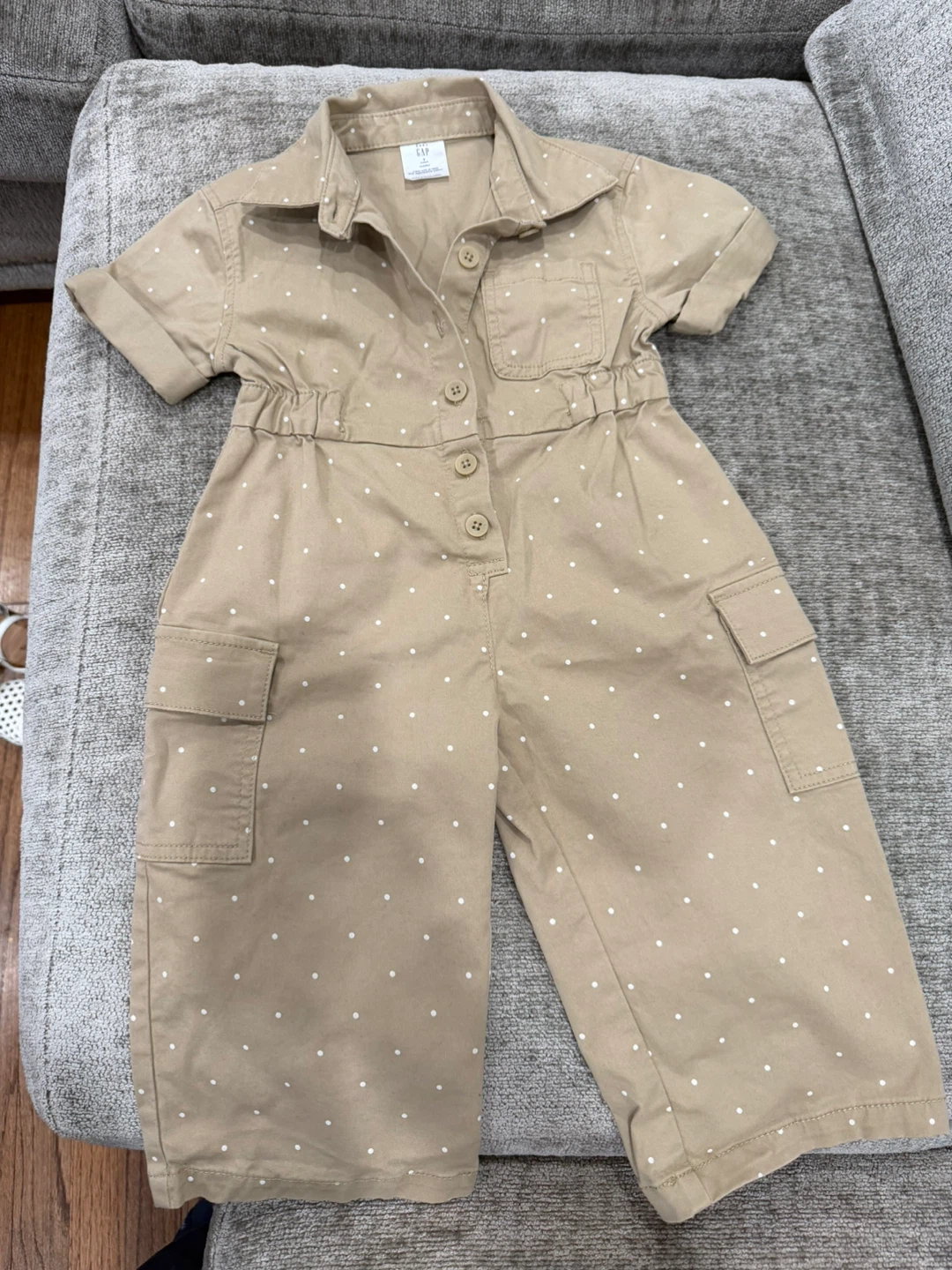 Baby Gap Polka Dot Utility Jumpsuit