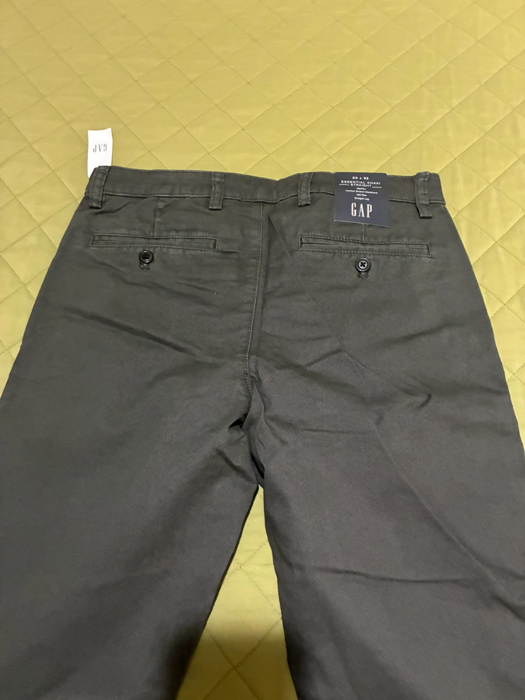 New Gap Essential Khaki Straight Pants 30x32 - photo 4