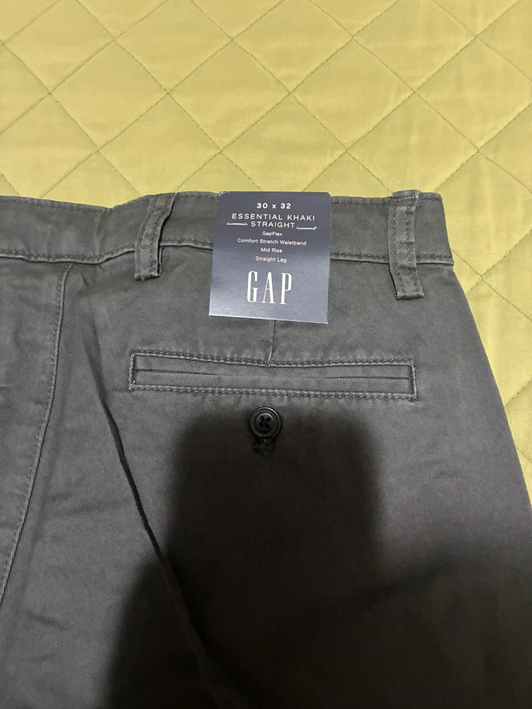 New Gap Essential Khaki Straight Pants 30x32 - photo 5