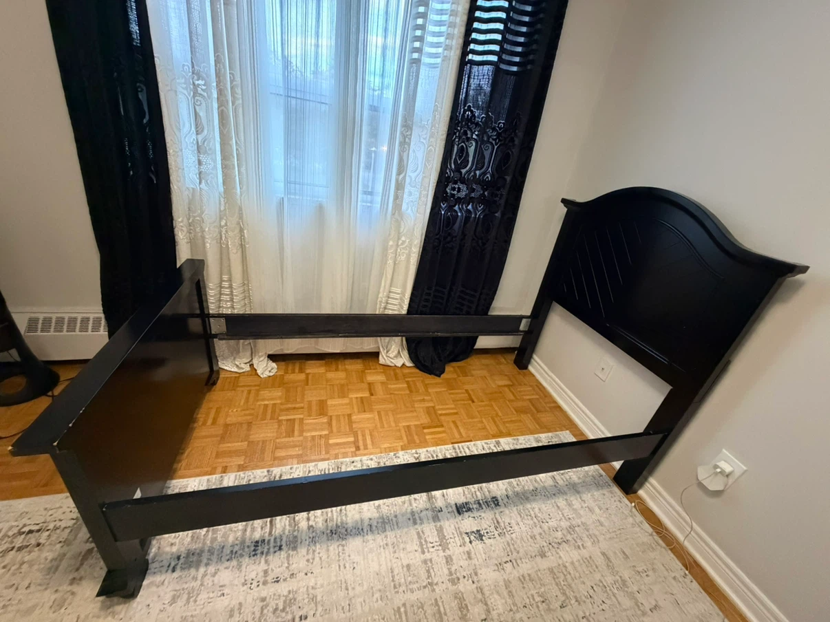 Black Twin/Single Bed Frame