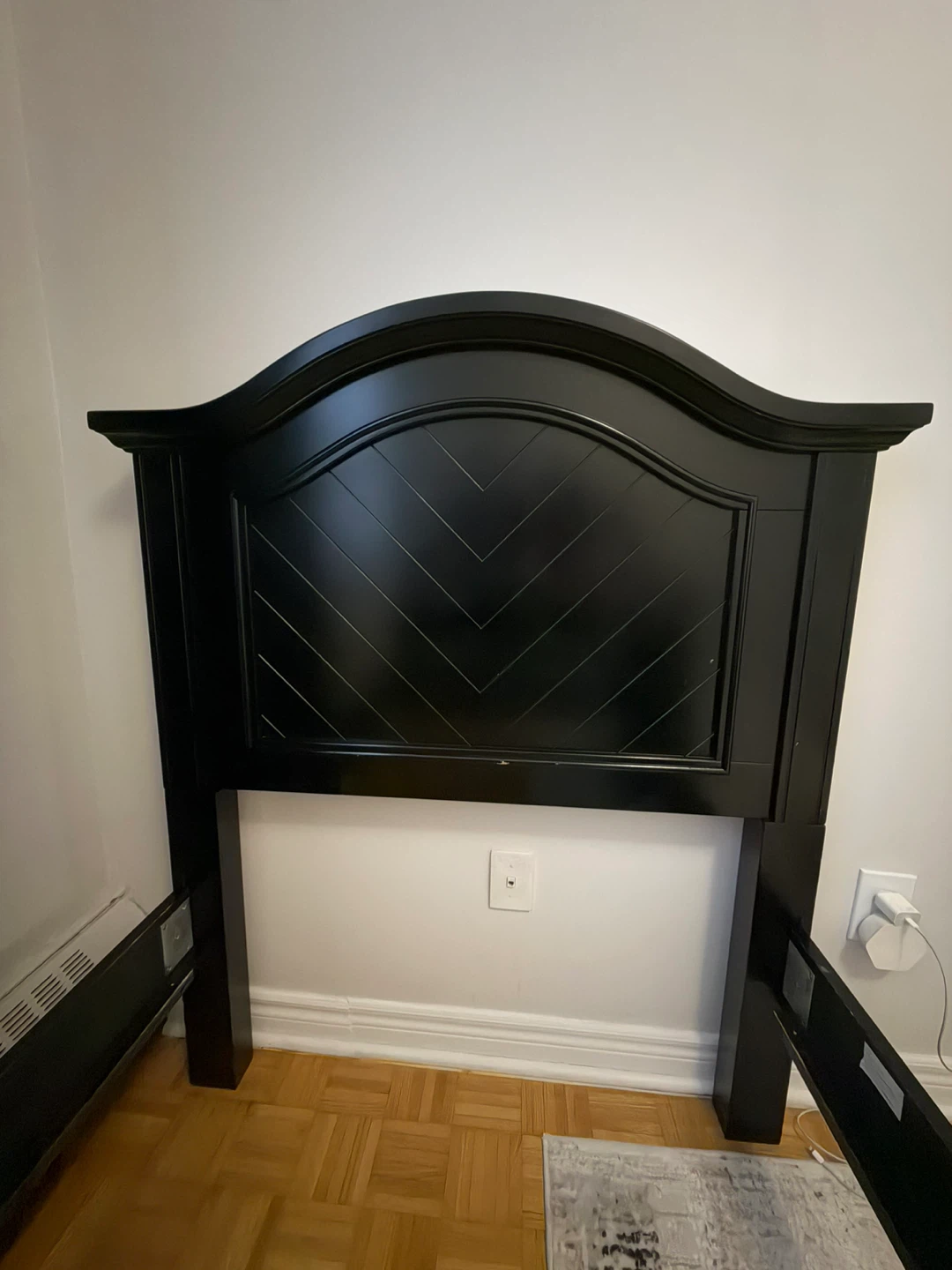Black Twin/Single Bed Frame - photo 2