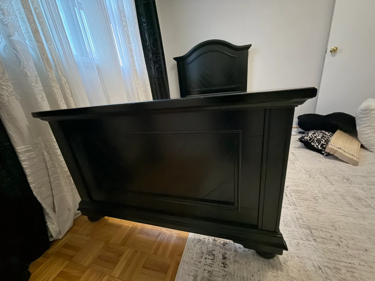 Black Twin/Single Bed Frame - photo 3