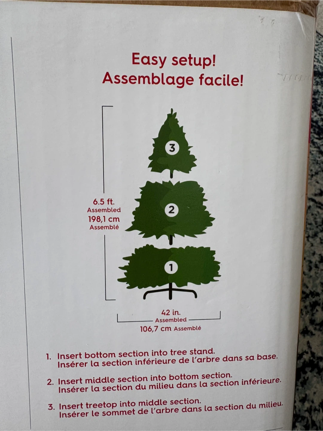 Christmas tree Holiday Time 6.5ft Flocked Frisco Pine Tree - photo 3