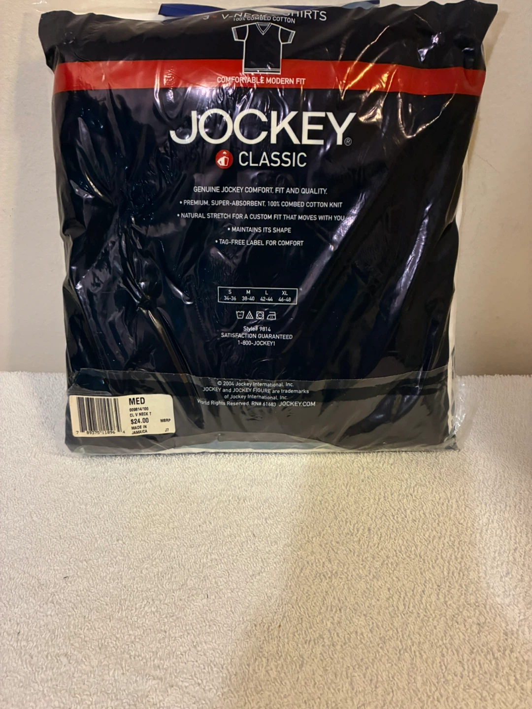 Jockey Classic V-Neck T-Shirts - Size Medium - photo 2