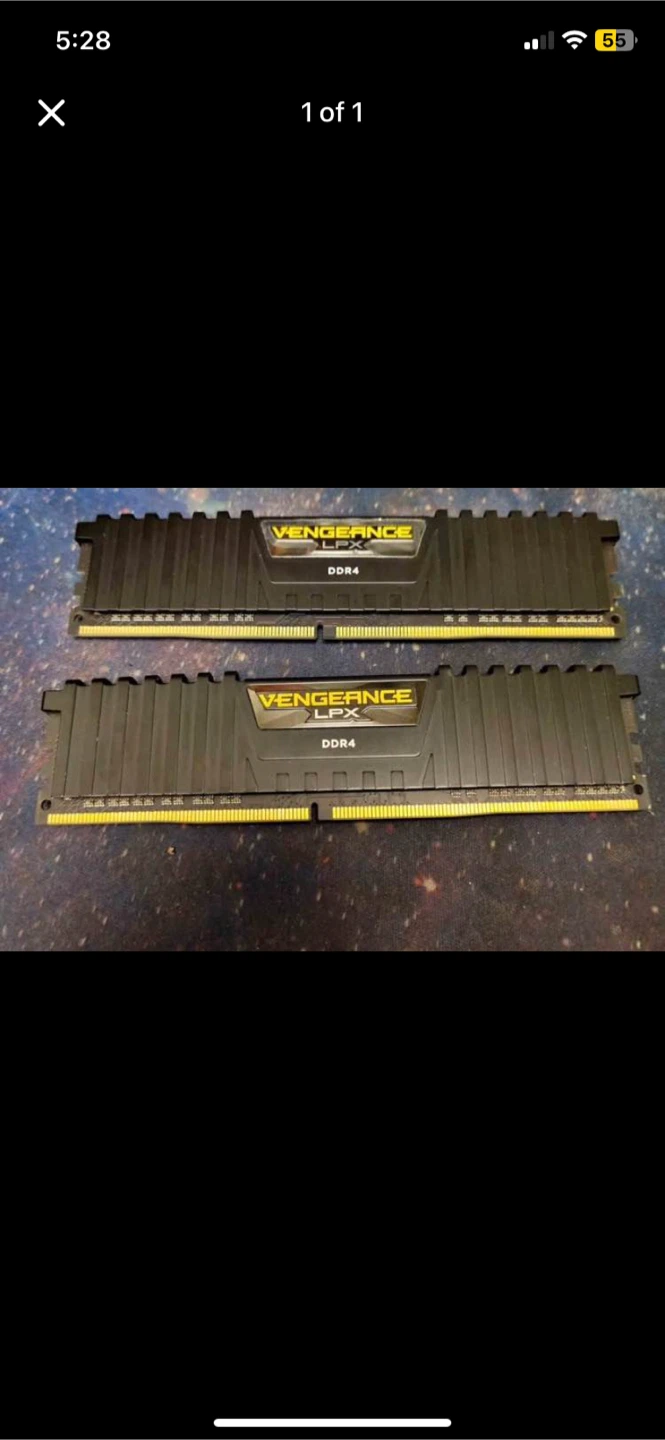 Corsair Vengeance LPX DDR4 RAM sticks 16gb