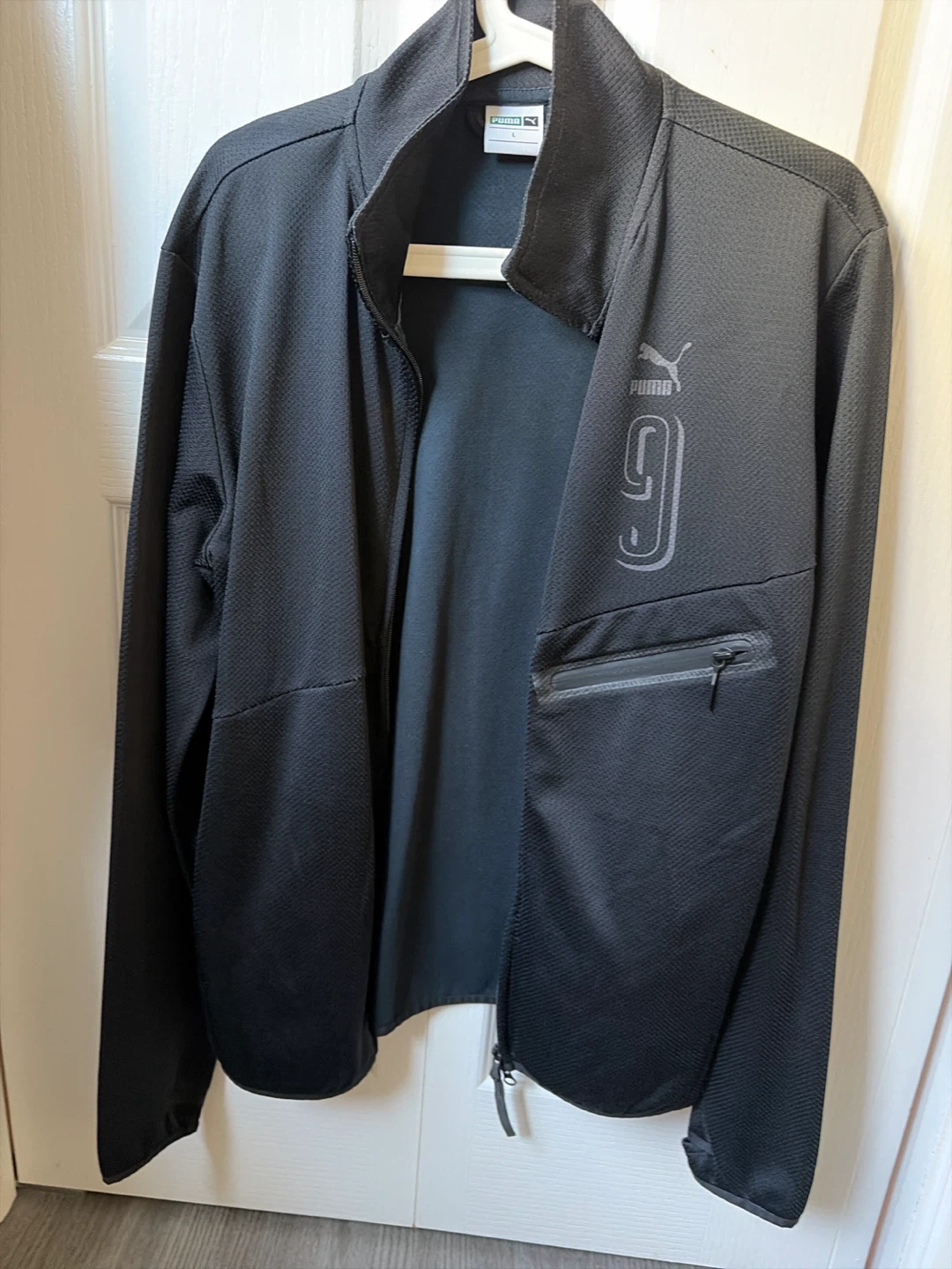 Puma Black Athletic Zip-Up Jacket