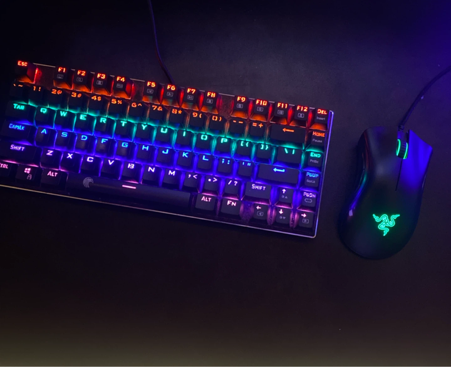 E-Yooso Keyboard and Razer Mouse